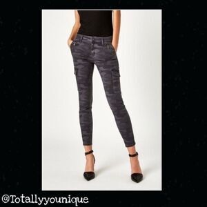 Anthropologie Mavi Juliette Mid Rise Skinny Cargo Pants